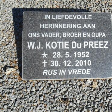 PREEZ W.J. Kotie, du 1952-2010