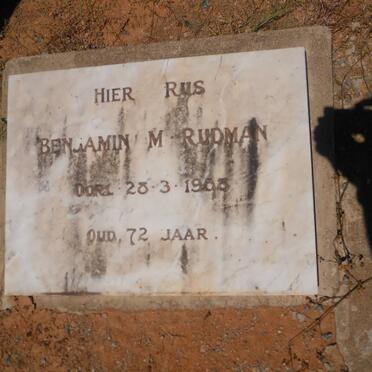 RUDMAN Benjamin M. -1958