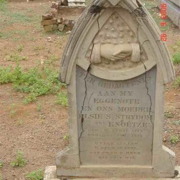 STRYDOM Elsie S.nee  KNOETZE 1873-1942
