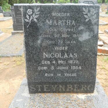 STEYNBERG Nicolaas 1873-1954 &amp; Martha GOUWS -1950