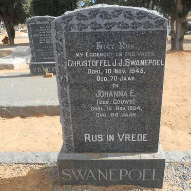 SWANEPOEL Christoffel J.J. -1945 &amp; Johanna E. GOUWS -1964