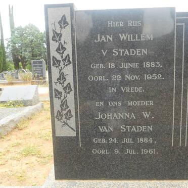 STADEN Jan Willem, v. 1883-1952 &amp; Johanna W. 1884-1961