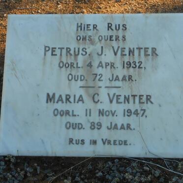 VENTER Petrus J. -1932 &amp; Maria C. -1947