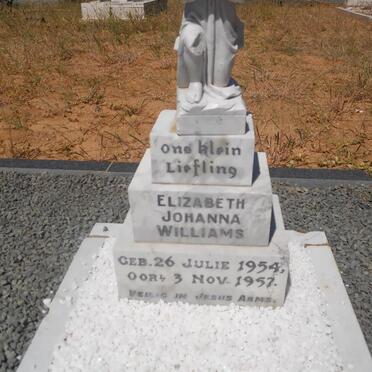 WILLIAMS Elizabeth Johanna 1954-1957