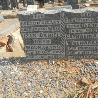 WOLMARANS Izak Daniel Buys 1881-1965 &amp; Catharina S. MOMBERG -1944