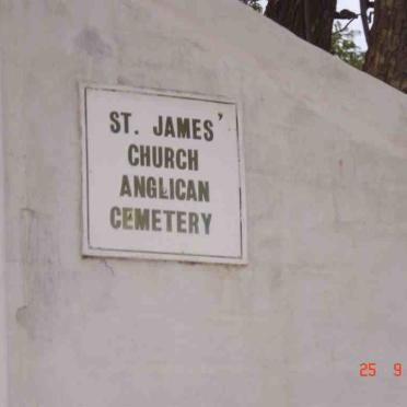 1. Entrance to St James' Anglican Church Cemetery