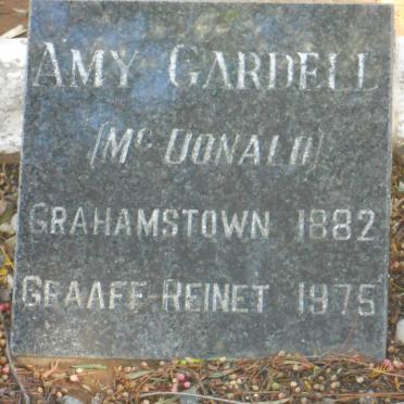 GARDELL Amy nee McDONALD 1882-1975