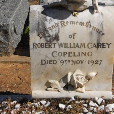 COPELING Robert William Carey -1927