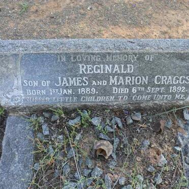 CRAGGS Reginald 1889-1892