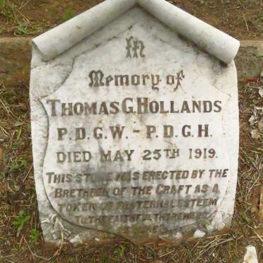 HOLLANDS Thomas G. -1919