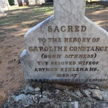 KEULEMANS Caroline Constance nee DITHMERS -1901