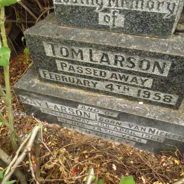 LARSON Tom -1958 & May VAN NIEKERK -1966