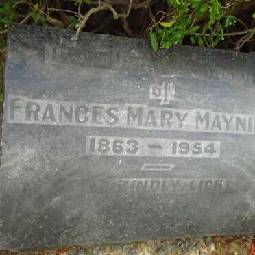 MAYNIER Frances Mary 1863-1954