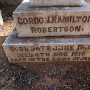 ROBERTSON Gordon Hamilton 1910-1910