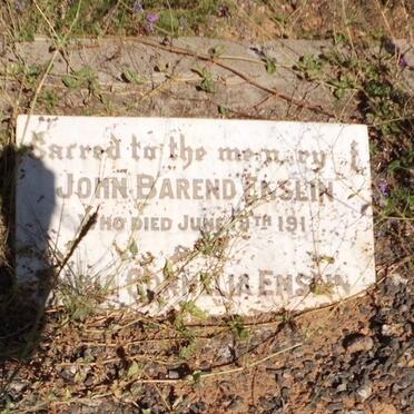 ENSLIN John Barend -1918 &amp; Maria Cornelia VAN DEN HEEVER
