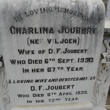 JOUBERT D.F. -1933 &amp; Charlina VILJOEN -1930