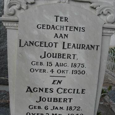 JOUBERT Lancelot Leaurant 1875-1930 &amp; Agnes Cecile 1872-1943