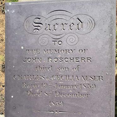 NESER John Roscherr 1859-1859