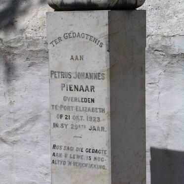 PIENAAR Petrus Johannes -1923
