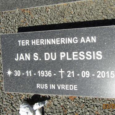 PLESSIS Jan S., du 1936-2015