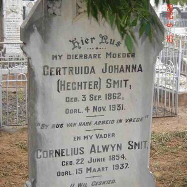 SMIT Cornelius Alwyn 1854-1937 &amp; Gertruida Johanna HECHTER 1862-1931