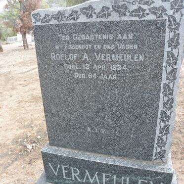 VERMEULEN Roelof A. -1934