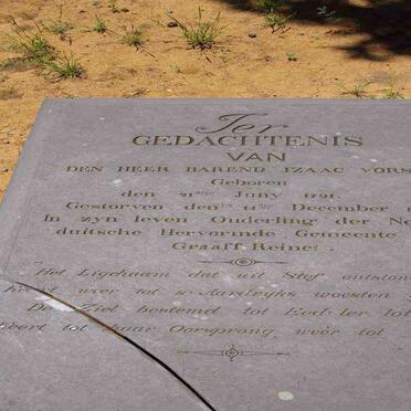 VORSTER Barend Izaac 1791-1854