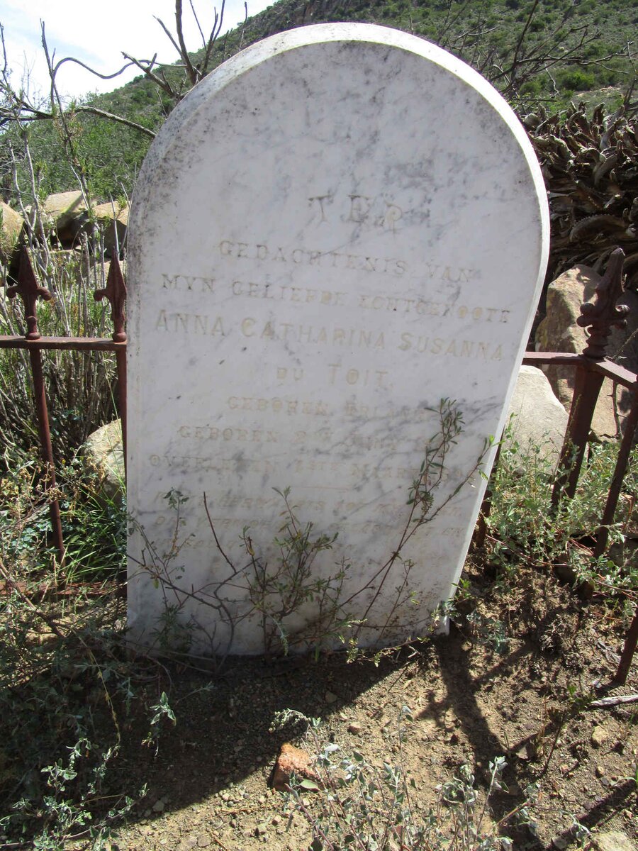 TOIT Anna Catharina Susanna, du nee ERLANK 1867-1896