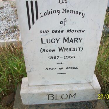 BLOM Lucy Mary nee WRIGHT 1867-1956