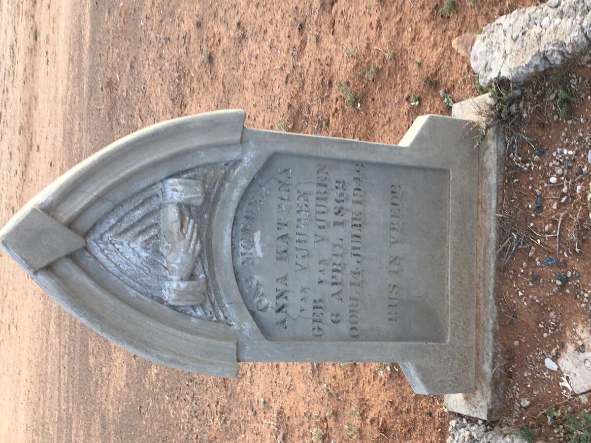 VUUREN Anna Katrina, van nee VAN VUUREN 1862-194?