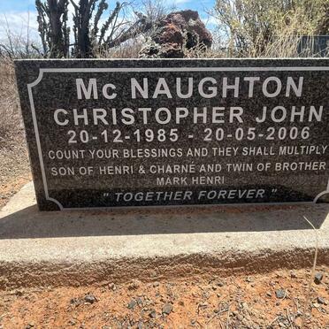 MCNAUGHTON Christopher John 1985-2006