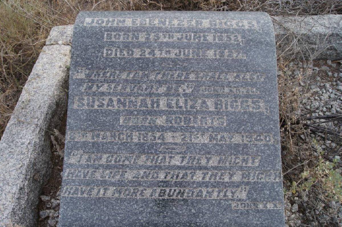 BIGGS John Ebenezer 1852-1927 &amp; Susannah Eliza ROBERTS 1854-1940