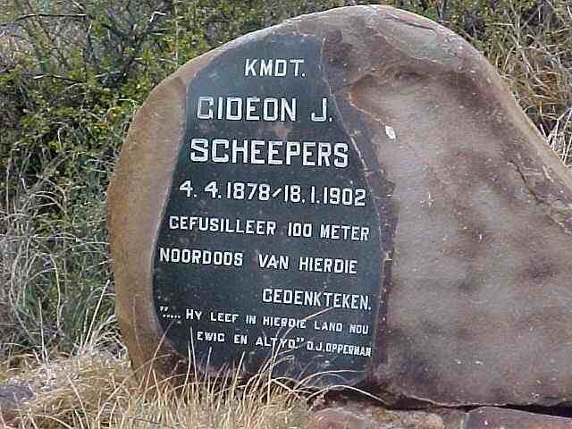 SCHEEPERS Gideon J. 1878-1902