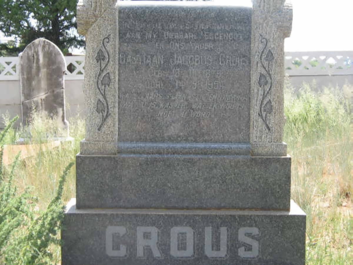 CROUS Bastiaan Jacobus 1879-1954