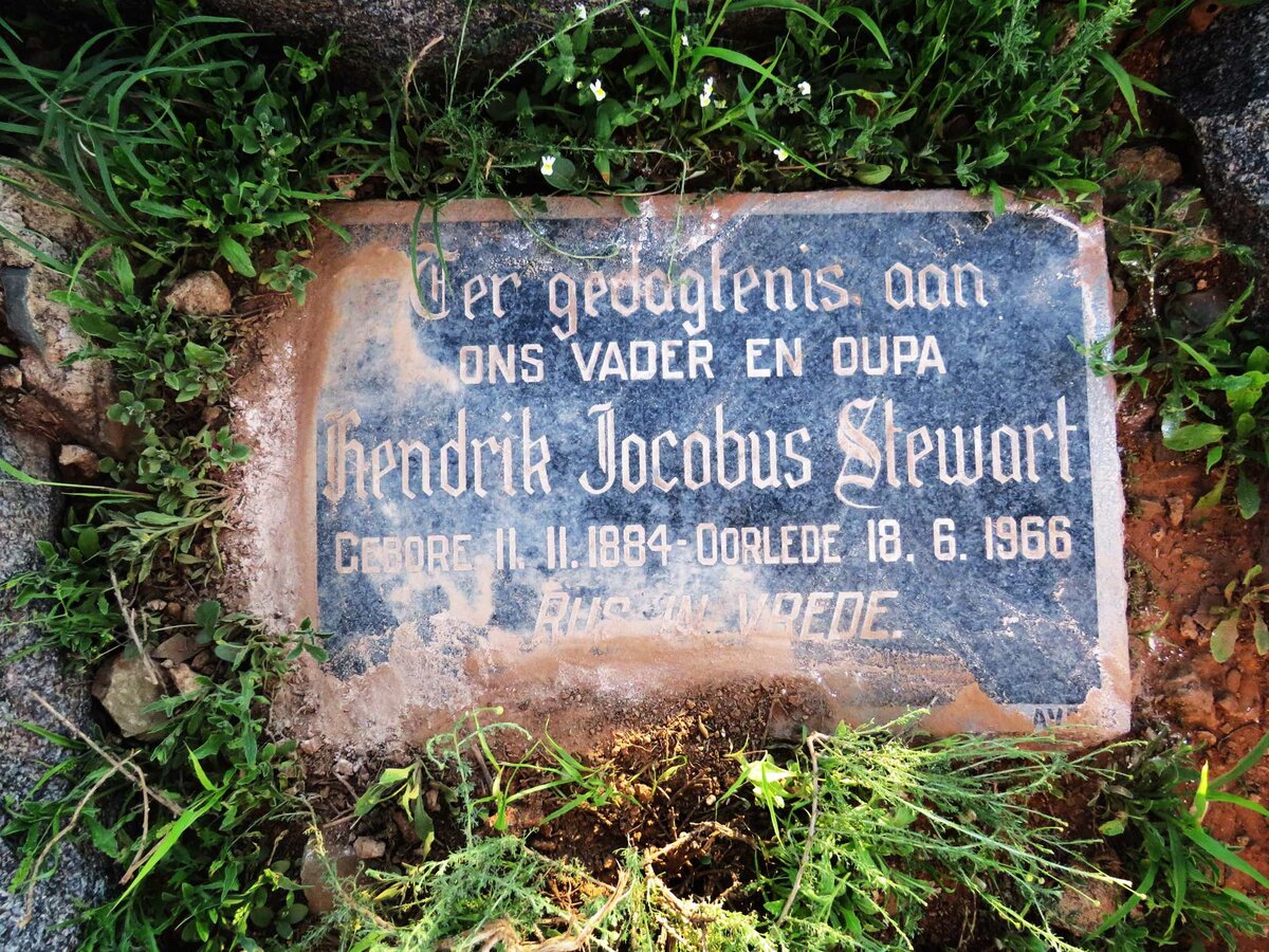 STEWART Hendrik Jacobus 1884-1966