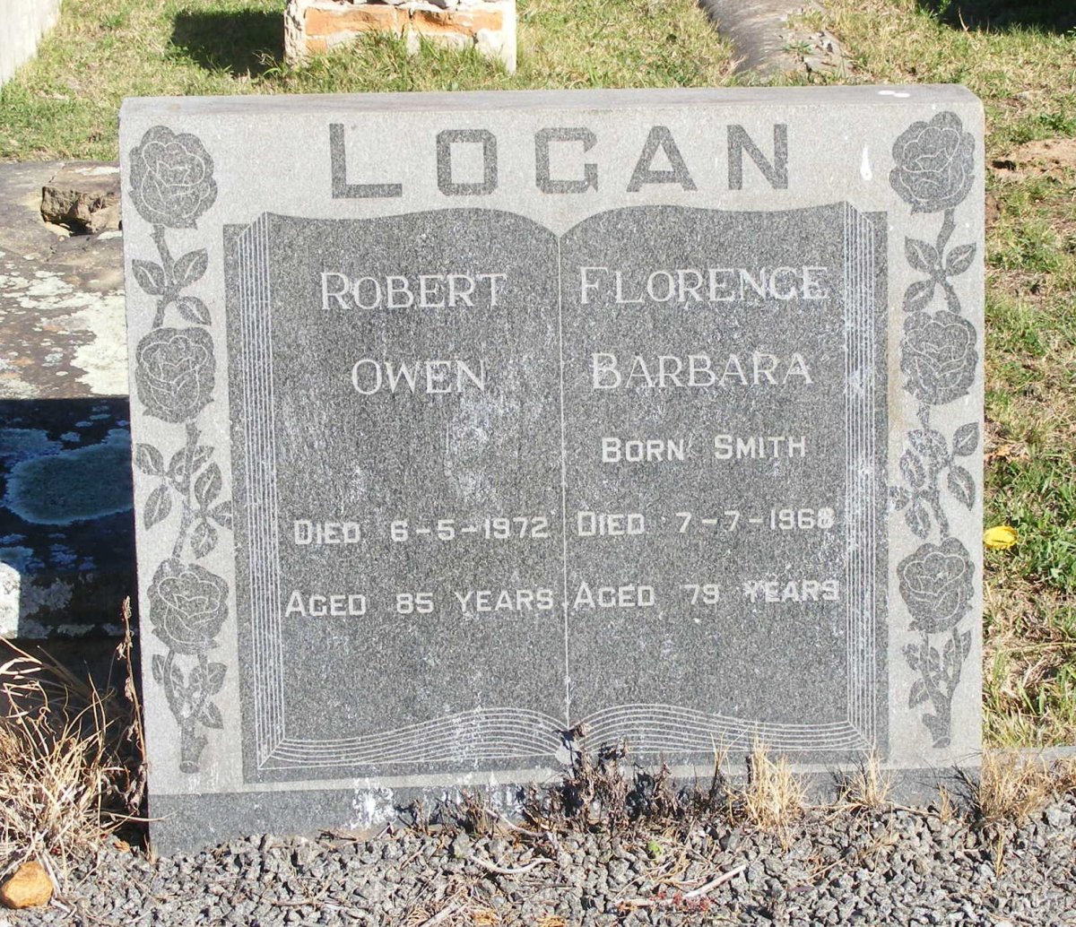 LOGAN Robert Owen -1972 &amp; Florence Barbara SMITH -1968