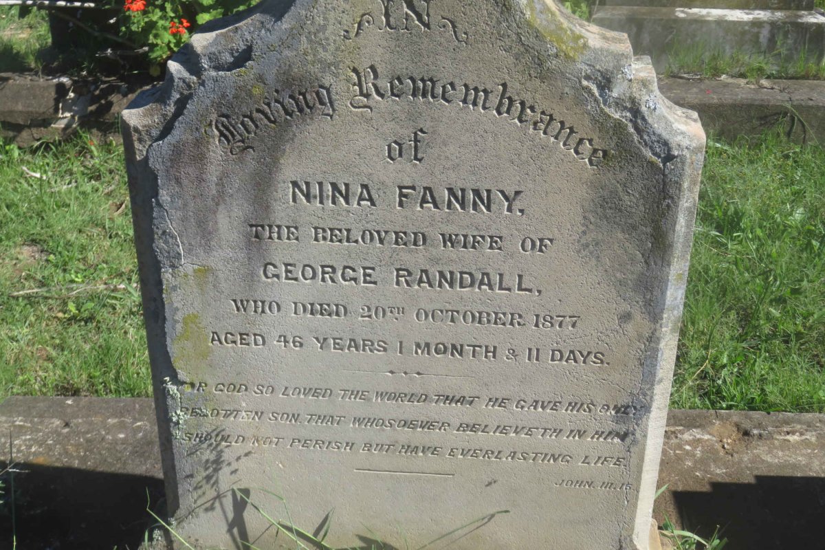 RANDALL Nina Fanny -1877