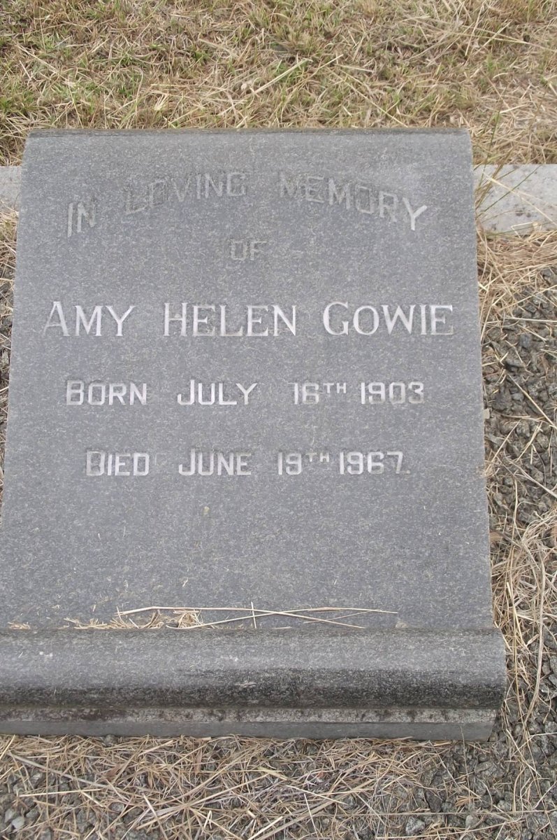 GOWIE Amy Helen 1903-1967