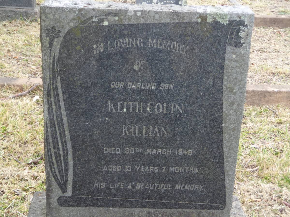 KILLIAN Keith Colin -1949