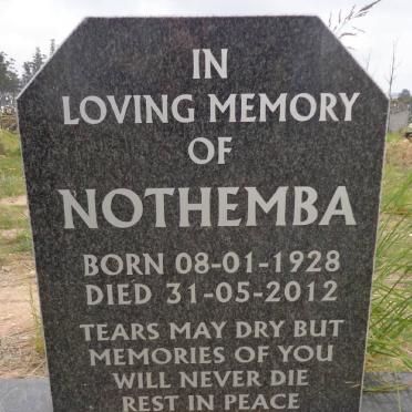 ? YA?E Nothemba 1928-2012