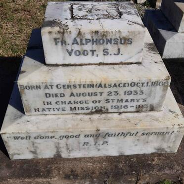 VOGT Alphonsus 1866-1933