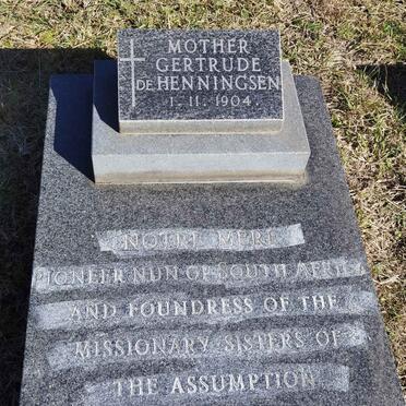 HENNINGSEN Henrietta Marie, de -1902