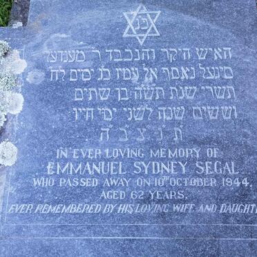 SEGAL Emmanuel Sydney -1944