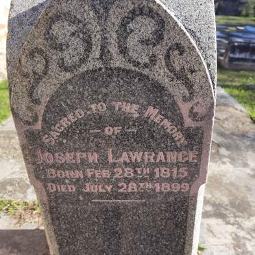 LAWRANCE Joseph 1815-1899