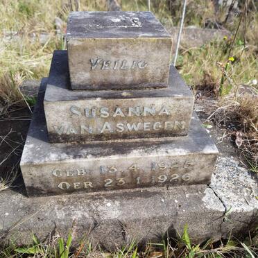 ASWEGEN Susanna, van 1925-1926