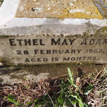 ADAM Ethel May -1900