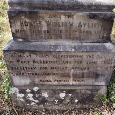 AYLIFF William -1905