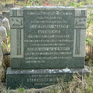 ALDRIDGE Alexander -1944 &amp; Clifford Maude -1943 :: WHITE Dora -1938 _1