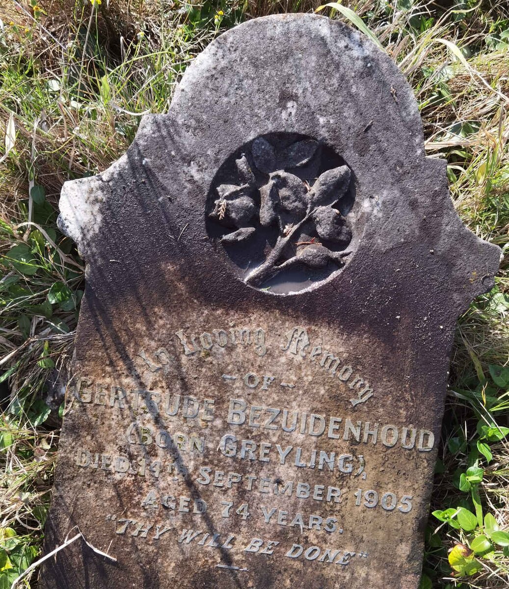 BEZUIDENHOUD Gertrude nee GREYLING -1905