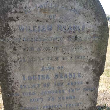 BEADLE William 1823-1887 &amp; Louisa -1899